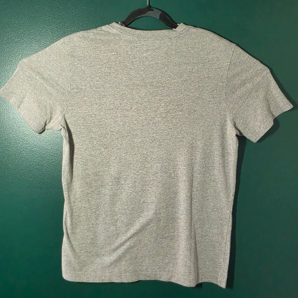 Puma Mens Graphic Logo T-Shirt Heather Grey Short Sleeve Crew Neck Size M